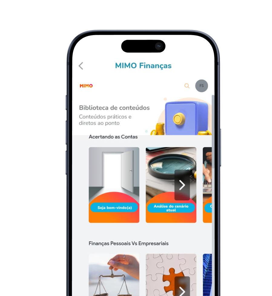 App MIMO Finanças
