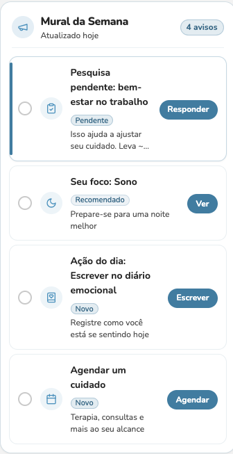 Tela de pesquisa MIMO Care
